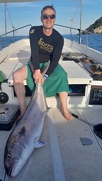 Ricciola da 25 kg catturata da Edoardo Bombardi il 01.06.2025
